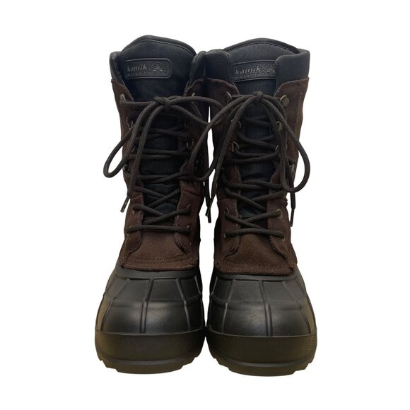 Kamik Men’s Brown Waterproof Insulated Nationplus Winter Snow Boots Size 10 - Picture 2 of 10